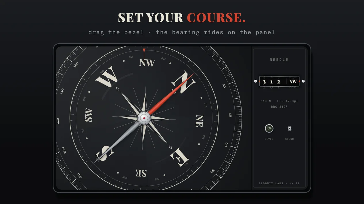 Needle screenshot — tablet 03 set your course 1920x1080