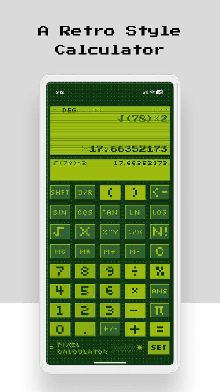 RetroCalc screenshot — shot 1