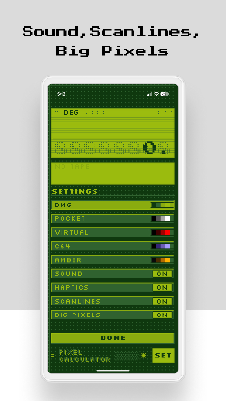RetroCalc screenshot — shot 5